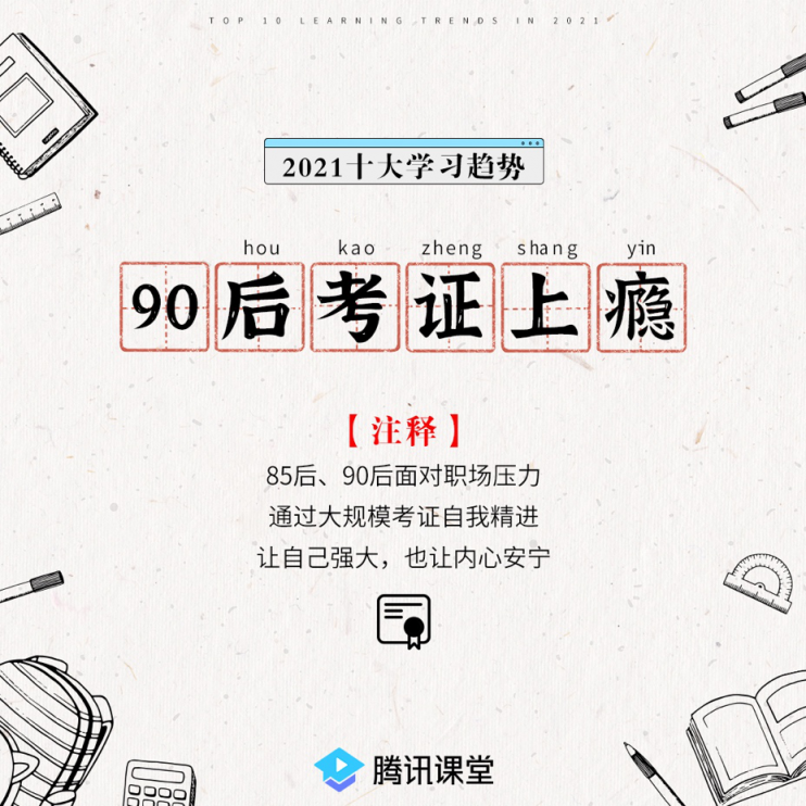 騰訊課堂發(fā)布2021年學(xué)習(xí)趨勢(shì):IT學(xué)習(xí)后浪式碾壓 銀發(fā)族退休不退學(xué)