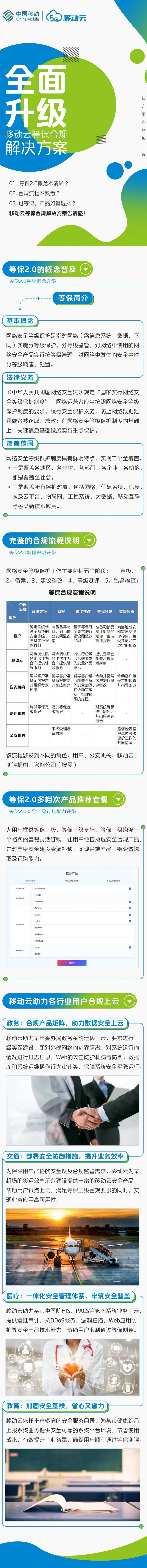 移動云等保2.0解決方案，助力企業(yè)安全合規(guī)上云！