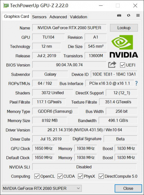 至幀感受，RTX 2080 SUPER芯體驗